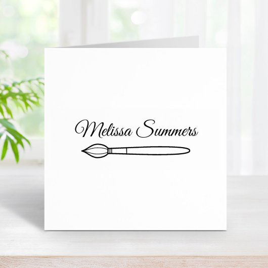 Aangepaste naam penseel 	rubberstempel