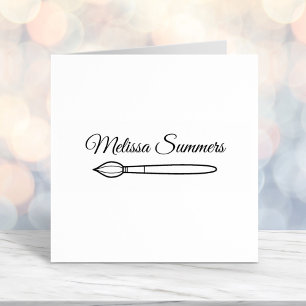 Aangepaste naam penseel  zelfinktende stempel