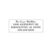 Aangepaste naam Persoonlijk retouradres Zelfinktende Stempel (Design)