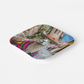 Aangepaste naam Peru Llama Papieren Bordje (Gebogen)