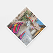 Aangepaste naam Peru Llama Servet (Hoek)