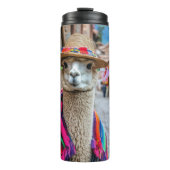 Aangepaste naam Peru Llama Thermosbeker (Voorkant)