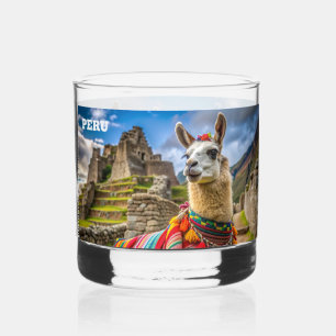 Aangepaste naam Peru Llama Whisky Glas