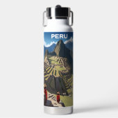 Aangepaste naam Peru Machu Picchu Waterfles (Voorkant)