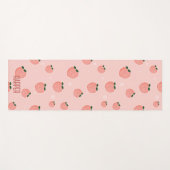 Aangepaste naam perzik fruit patroon yogamat (Voorkant (horizontaal))