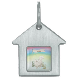 Aangepaste naam Perzisch Kat Pet Huisdieren Naamplaatje