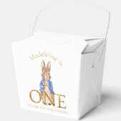 Aangepaste Naam Peter 1e Verjaardag Dank u Bedankdoosjes (Voorkant)