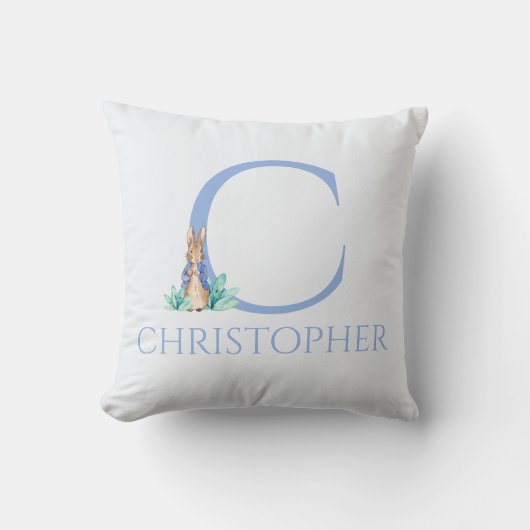 Aangepaste naam Peter de rabbit  Kussen (Voorkant)