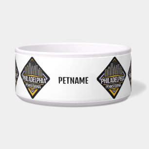 Aangepaste naam Philadelphia Pennsylvania Voerbakje