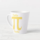 Aangepaste naam pi/Cutie Pie Latte Mok (Linkerhoek)
