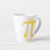 Aangepaste naam pi/Cutie Pie Latte Mok (Rechterhoek)