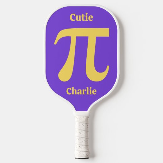 Aangepaste naam pi/Cutie Pie Pickleball Paddle (Voorkant)