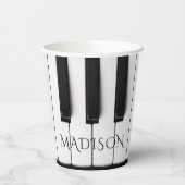 Aangepaste naam piano Keys Papieren Bekers (Links)