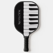 Aangepaste naam piano Keys Pickleball Paddle (Achterkant)