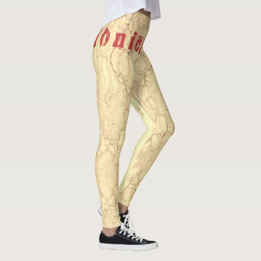 Aangepaste naam Pilates Leggings (Rechts)