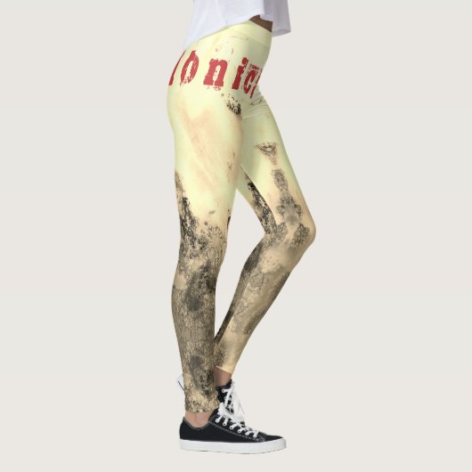 Aangepaste naam Pilates Leggings (Rechts)