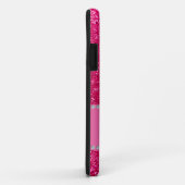 Aangepaste naam pinguïn roze glitter Case-Mate iPhone case (Achterkant/rechts)