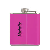 Aangepaste naam Pink Lips kolf Heupfles (Achterkant)