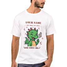 Aangepaste naam Pixel Dragon T-shirt — Retro 8-Bit