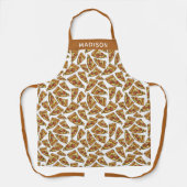 Aangepaste naam Pizza Pattern schorten (Voorkant)