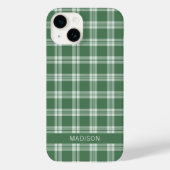 Aangepaste naam Plaid / Tartan Patroon Case-Mate iPhone Case (Achterkant)