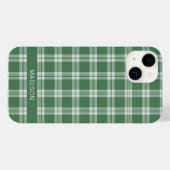 Aangepaste naam Plaid / Tartan Patroon Case-Mate iPhone Case (Achterkant (horizontaal))