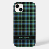 Aangepaste naam Plaid / Tartan Patroon Case-Mate iPhone Case (Achterkant)