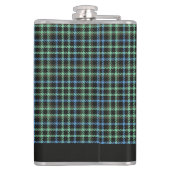 Aangepaste naam Plaid / Tartan Patroon Heupfles (Achterkant)