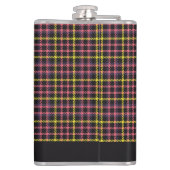 Aangepaste naam Plaid / Tartan Patroon Heupfles (Achterkant)