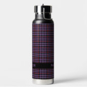 Aangepaste naam Plaid / Tartan Patroon Waterfles (Links)