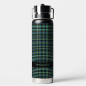 Aangepaste naam Plaid / Tartan Patroon Waterfles (Achterkant)