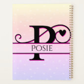 Aangepaste naam Planner, Gepersonaliseerde Planner (Achterkant)