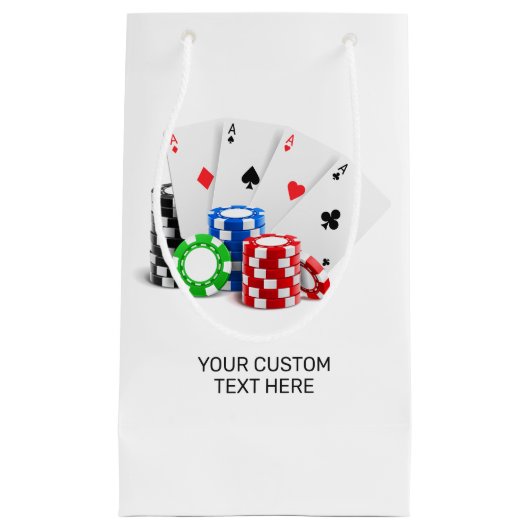 Aangepaste naam Poker / Casino Klein Cadeauzakje (Voorkant)