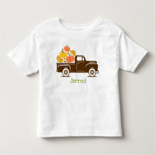 Aangepaste naam pompoen flard Truck Kinder Shirts