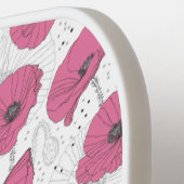 Aangepaste naam Poppy Flower-patroon Pickleball Paddle (Links Detail)