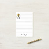 Aangepaste naam Post Het merkt op dat zonnebloemen Post-it® Notes (Op bureau)