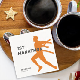 Aangepaste naam Post Marathon Celebration Party Servet