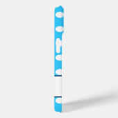 Aangepaste naam, prachtige blauwe kleur witte pool Case-Mate iPhone case (Achterkant / Rechts)