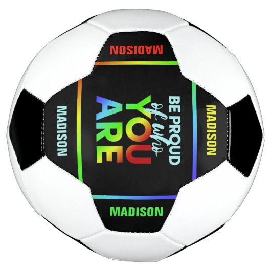 Aangepaste naam Pride-voetbal Voetbal (Gedraaid)