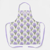 Aangepaste naam Provence Lavendel Schort (Voorkant)