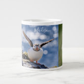 Aangepaste naam Puffins jumbo mok (Voorkant)