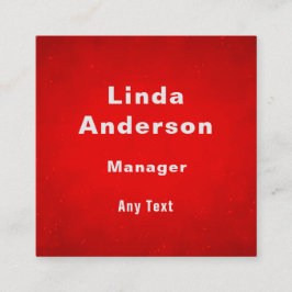 Aangepaste naam QR code professional Vierkante Visitekaartje