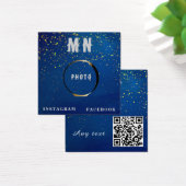 Aangepaste naam QR-code professioneel Vierkante Visitekaartjes (Bureau)