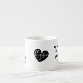 Aangepaste Naam & Quote, Kleine Koffie Espresso Cu Kop (Voorkant)