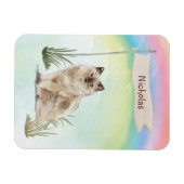 Aangepaste naam Ragdoll Cat Pet Magneet (Horizontaal)