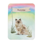 Aangepaste naam Ragdoll Cat Pet Magneet (Verticaal)