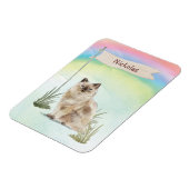 Aangepaste naam Ragdoll Cat Pet Magneet (Linkerzijde)