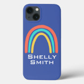 Aangepaste naam Rainbow Apple Iphone Case Smartpho (Achterkant)