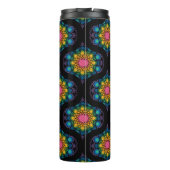 Aangepaste naam Rainbow Floral Fountain Mid Mod Og Thermosbeker (Achterkant)