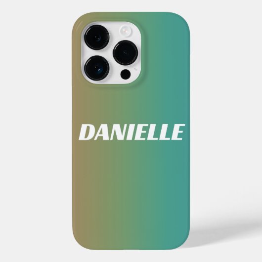 Aangepaste naam Rainbow Gradient Case-Mate iPhone Case (Achterkant)